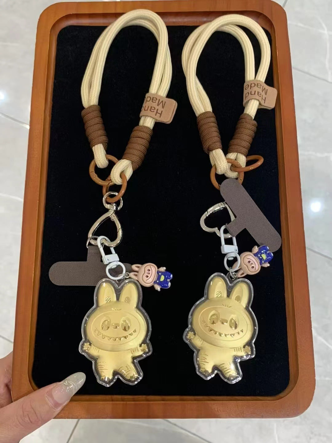 Llavero Oro Mini labubu