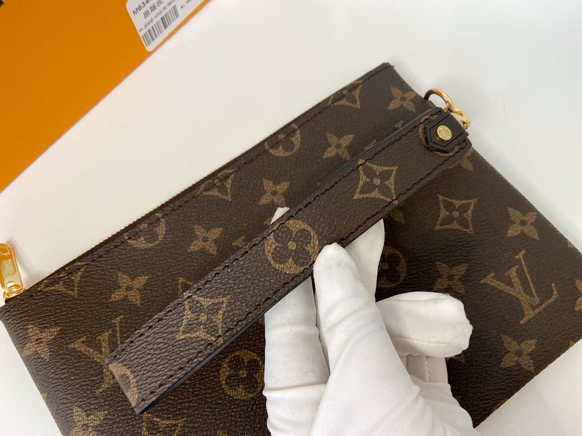 Neverfull Pochette Lona Monograma Grande