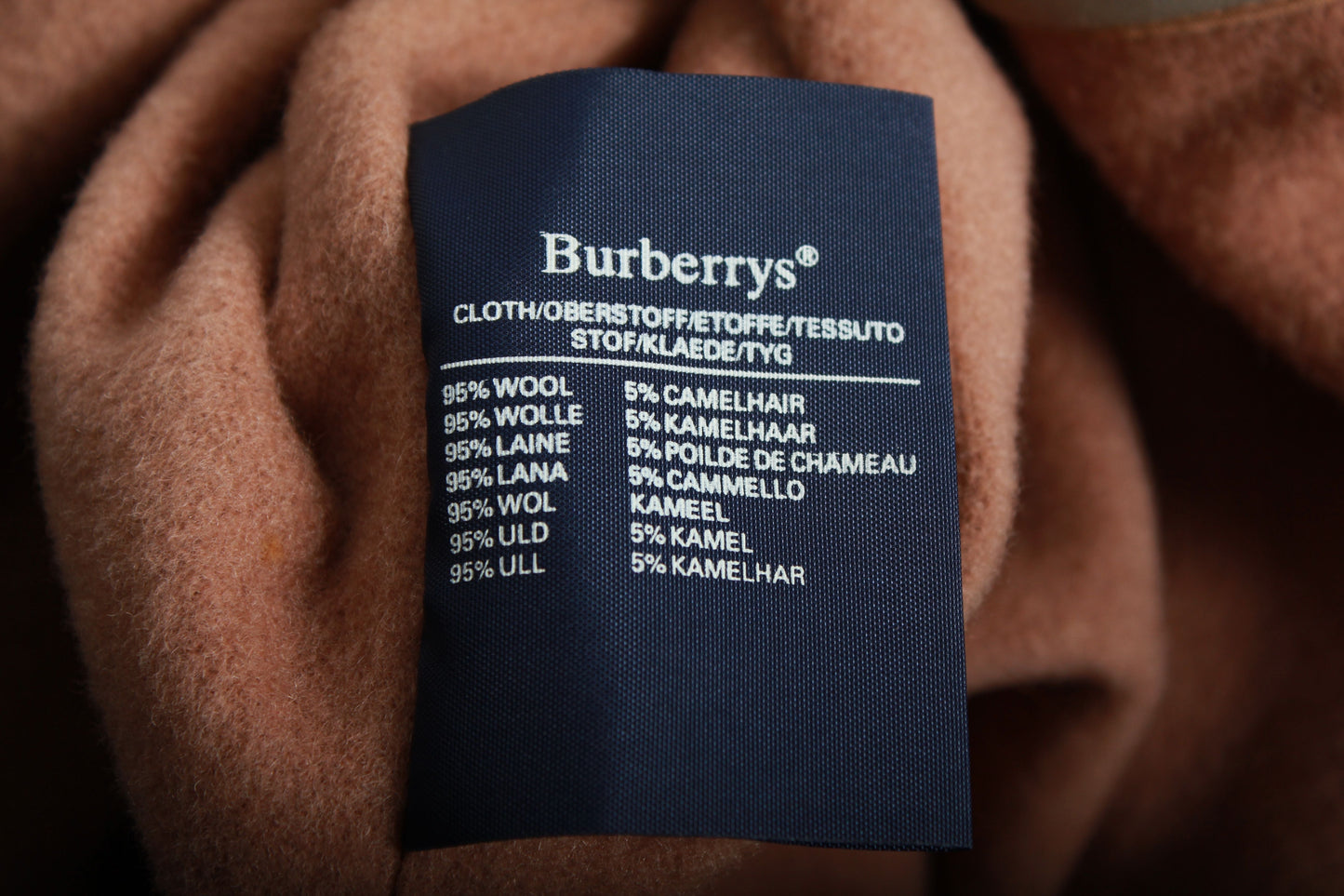 Men's Burberry Double-Breasted Trench Coat in Khaki Wool