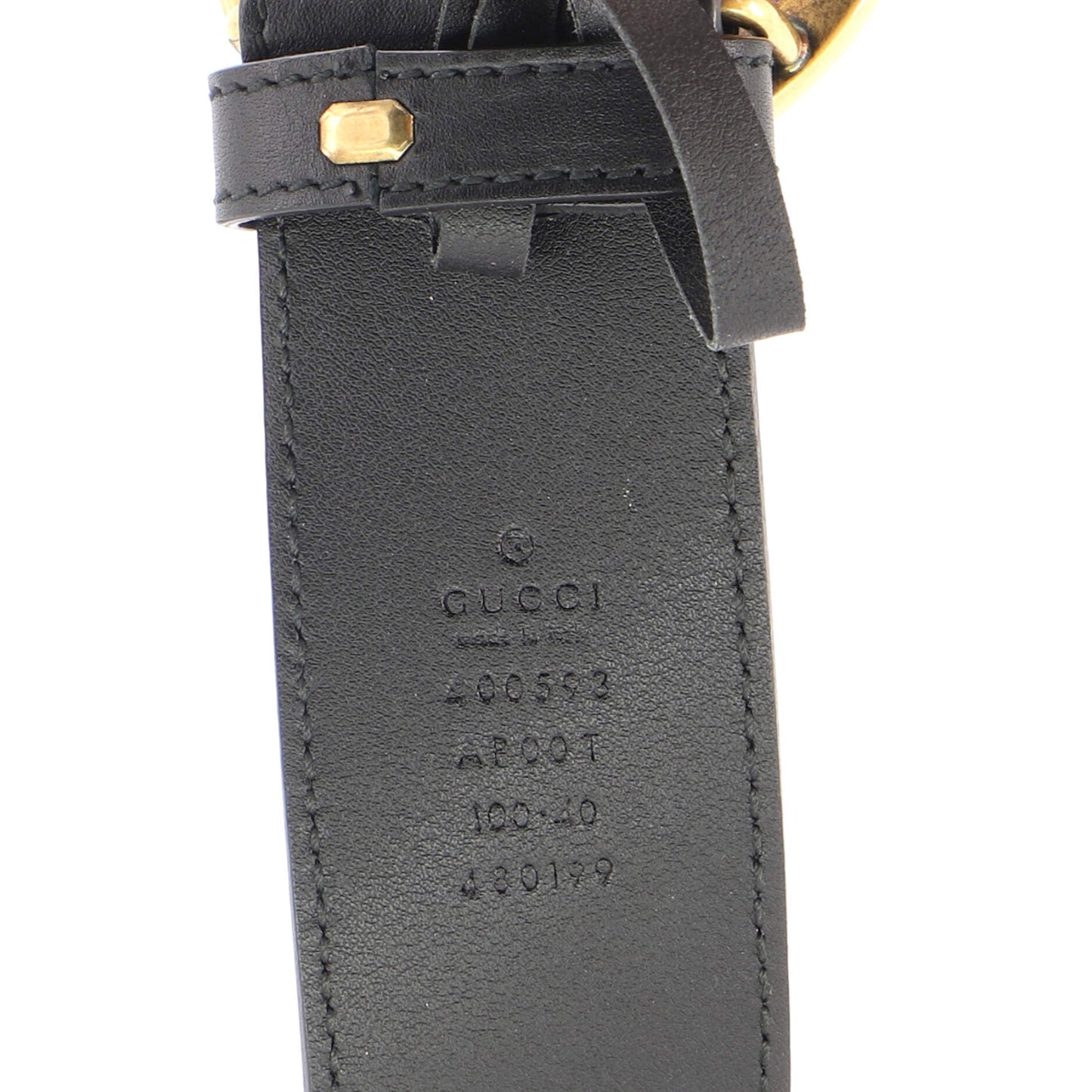 GG Marmont Belt Leather Wide 100