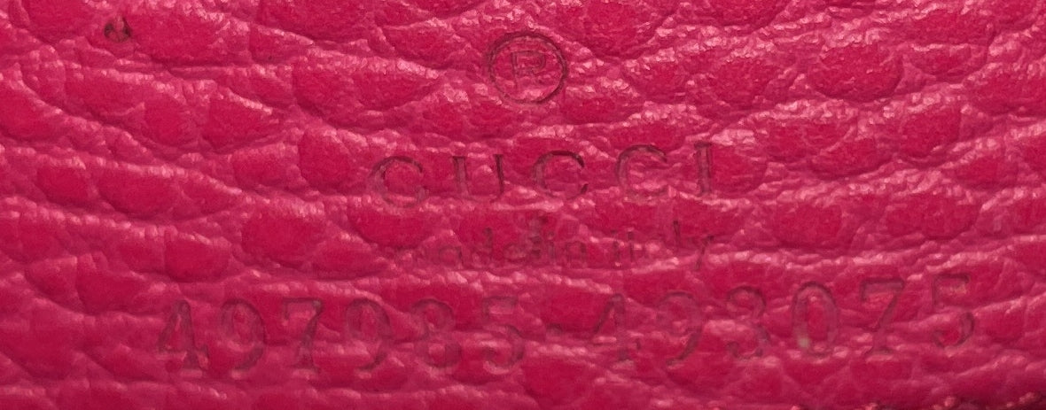 Petite GG Marmont Chain Wallet Leather Mini