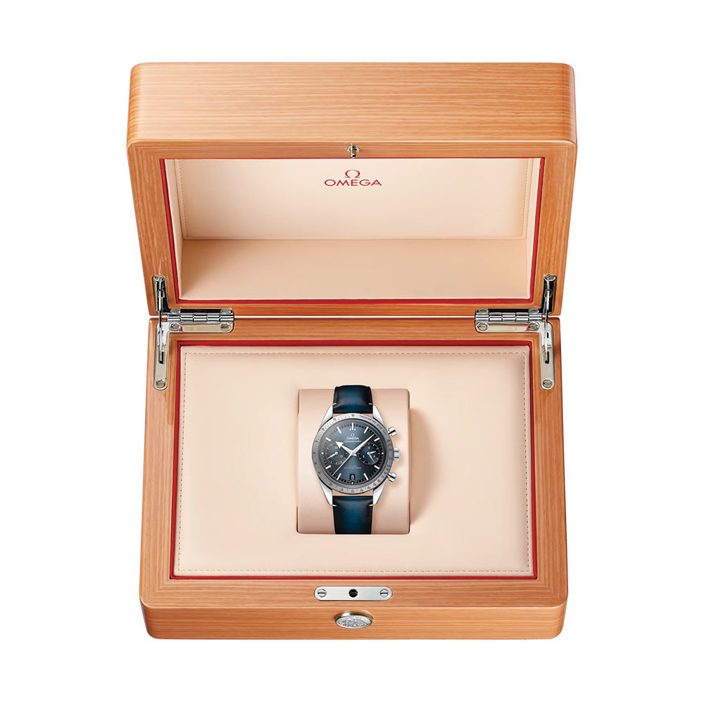 Speedmaster '57 40.5mm - Blue on Leather Strap
