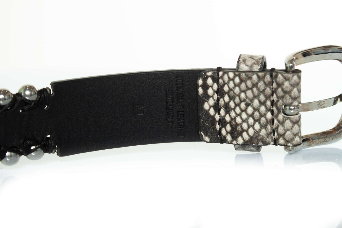 Isabel Marant, Zap belt with studs and snake print