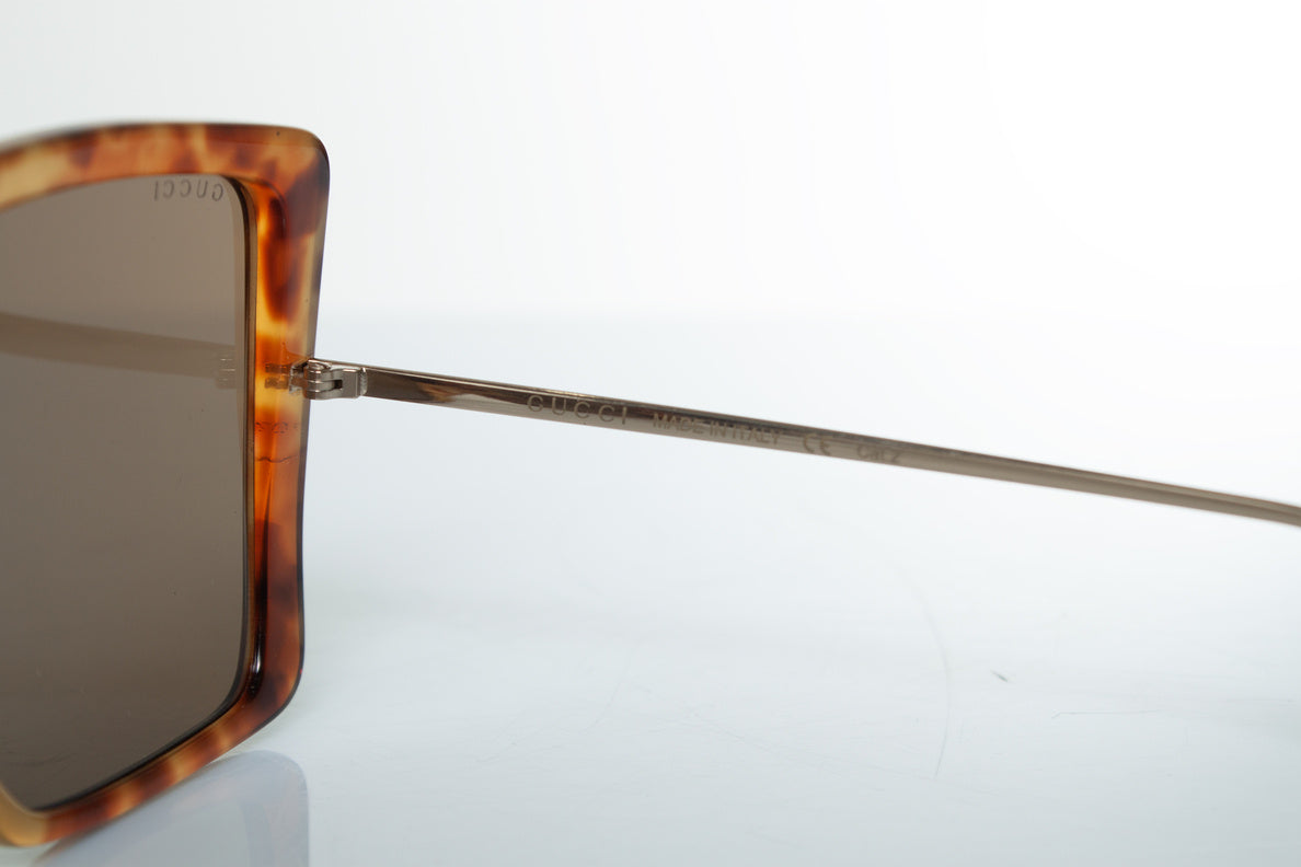 Gucci, Havana brown oversized sunglasses