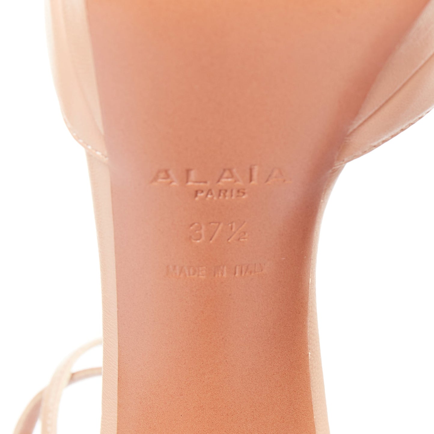 Women's Alaia Leather Double Strap Platform Pumps