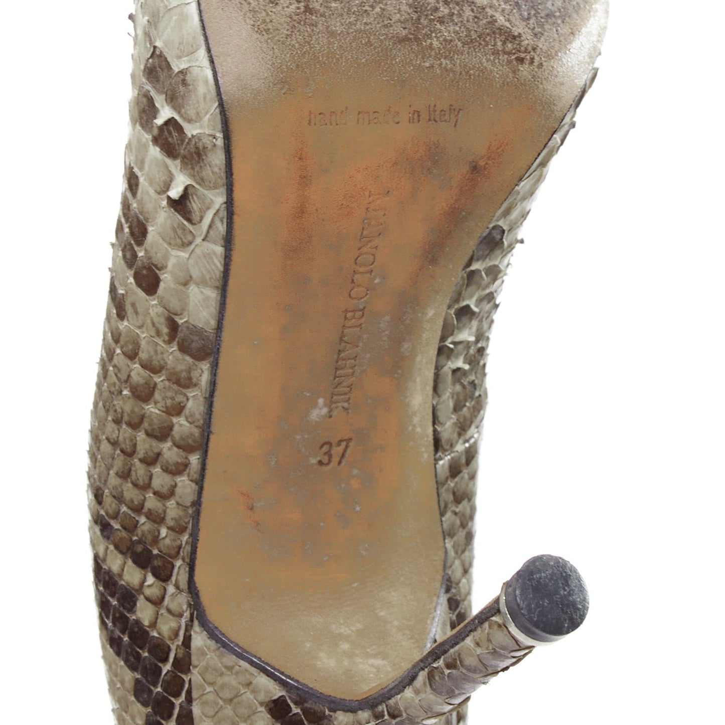 Women's Manolo Blahnik Leather Rose Pumps