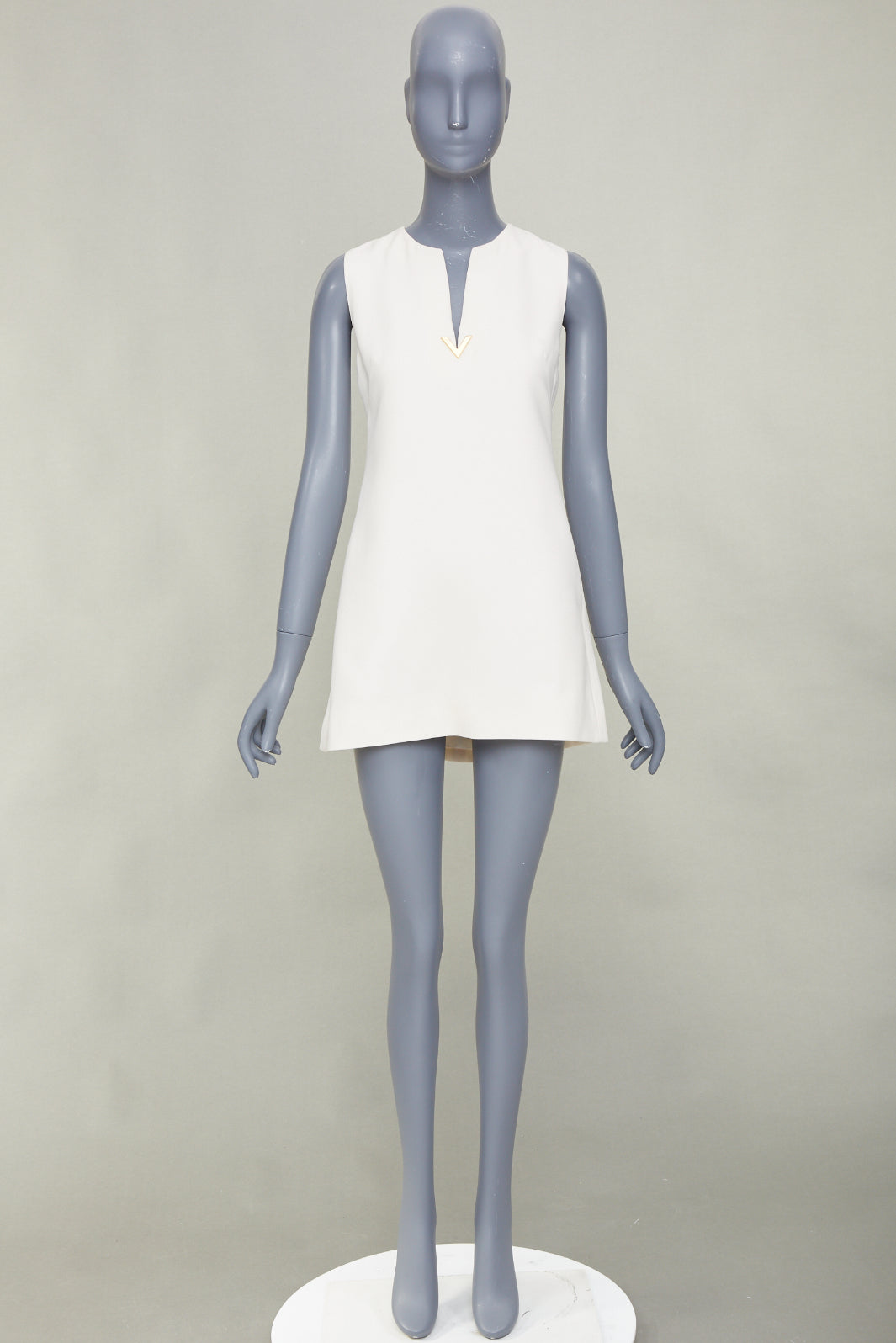 Women's Valentino wool silk crepe logo dress