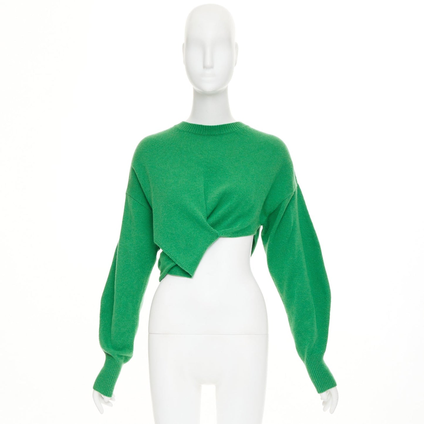 Women's Alexander McQueen twisted curved sleeves pullover sweater