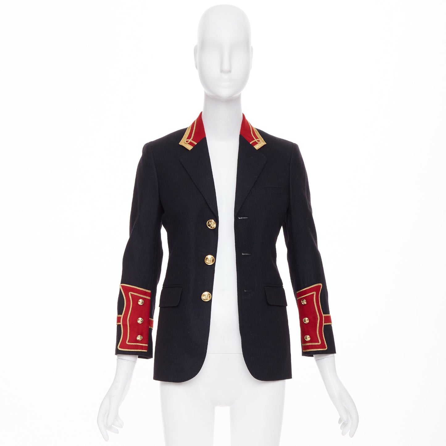 Women's Saint Laurent Officer Napoleon wool blazer