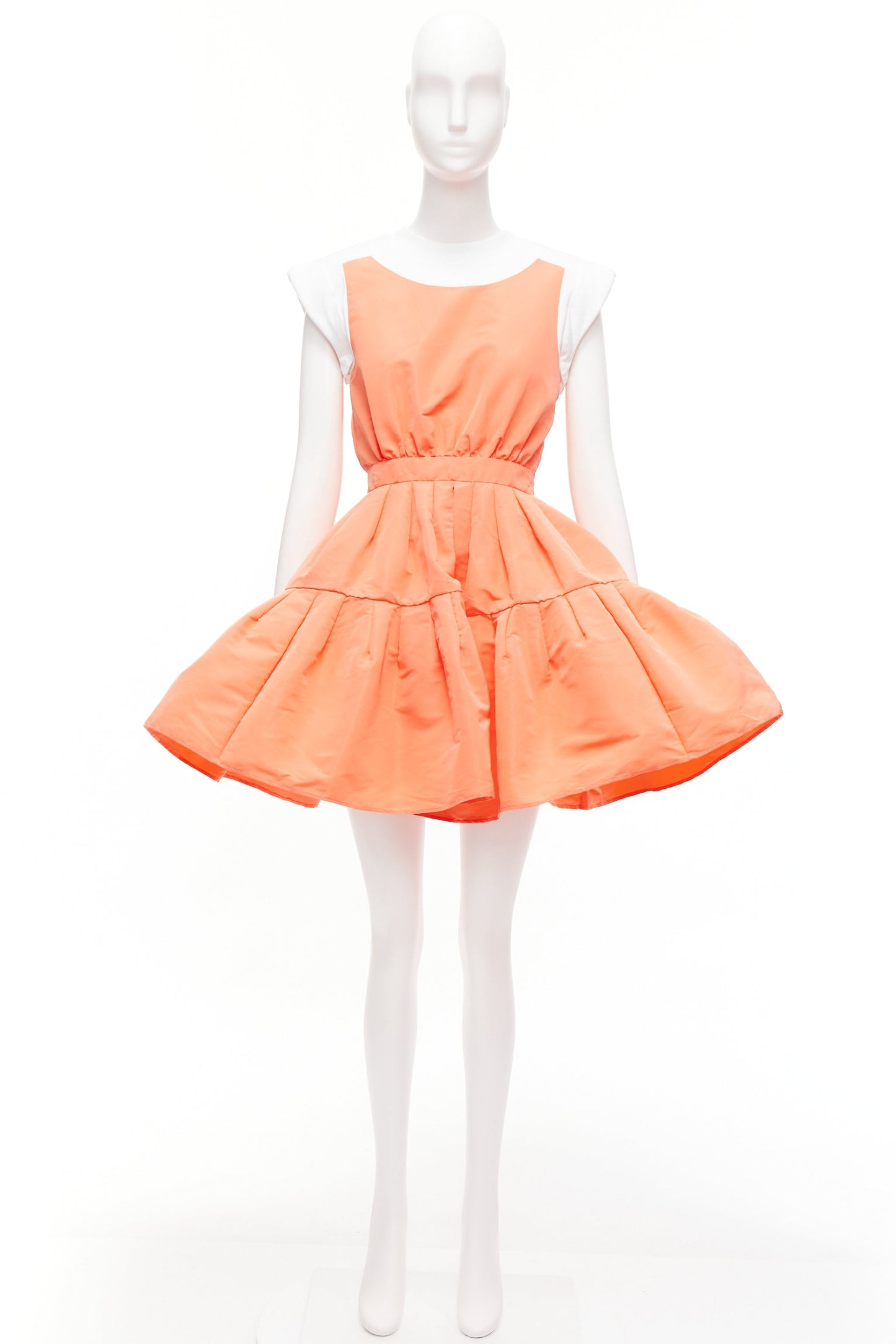 Women's Alexander McQueen taffeta tank flared dress