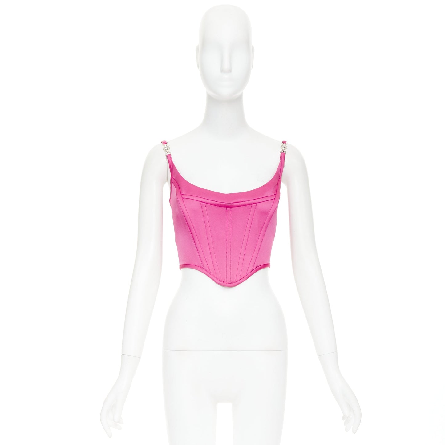 Women's Versace fuchsia pink crop top
