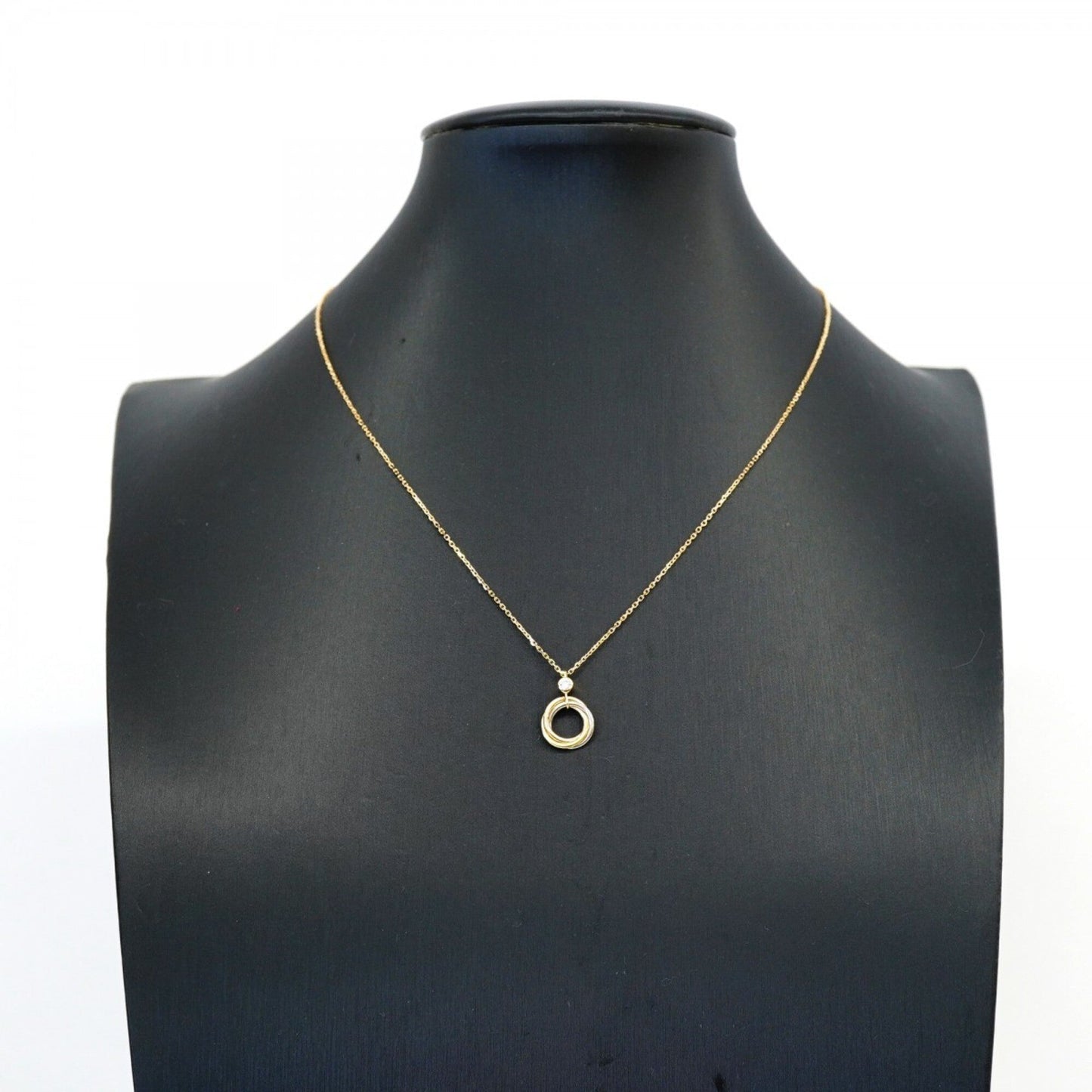 Trinity Pendant Necklace 18K Tricolor Gold