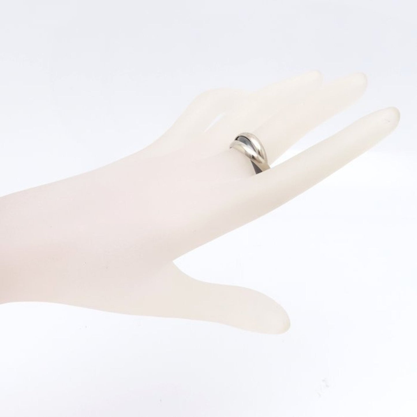Trinity Ring 18K White Gold and Ceramic