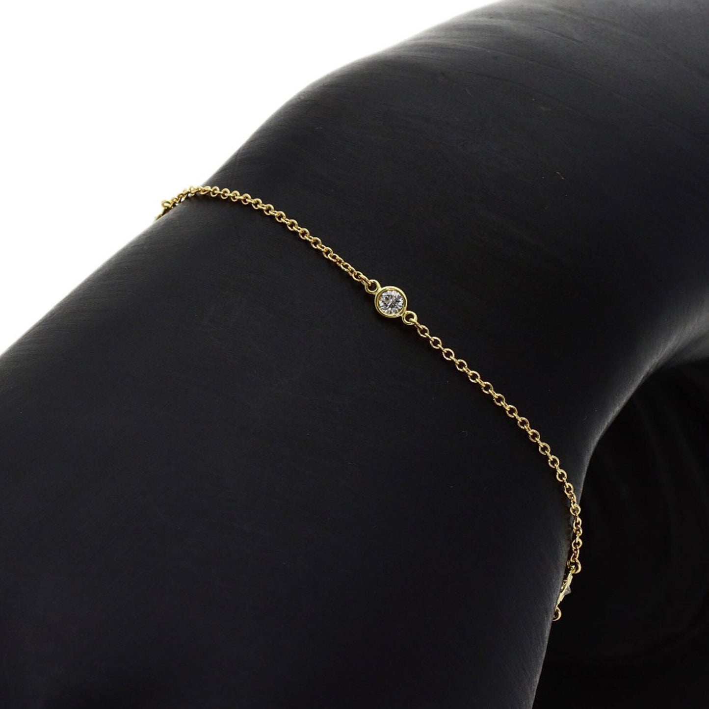 Elsa Peretti Diamonds By The Yard Pendant Necklace 18K Yellow Gold and Diamond