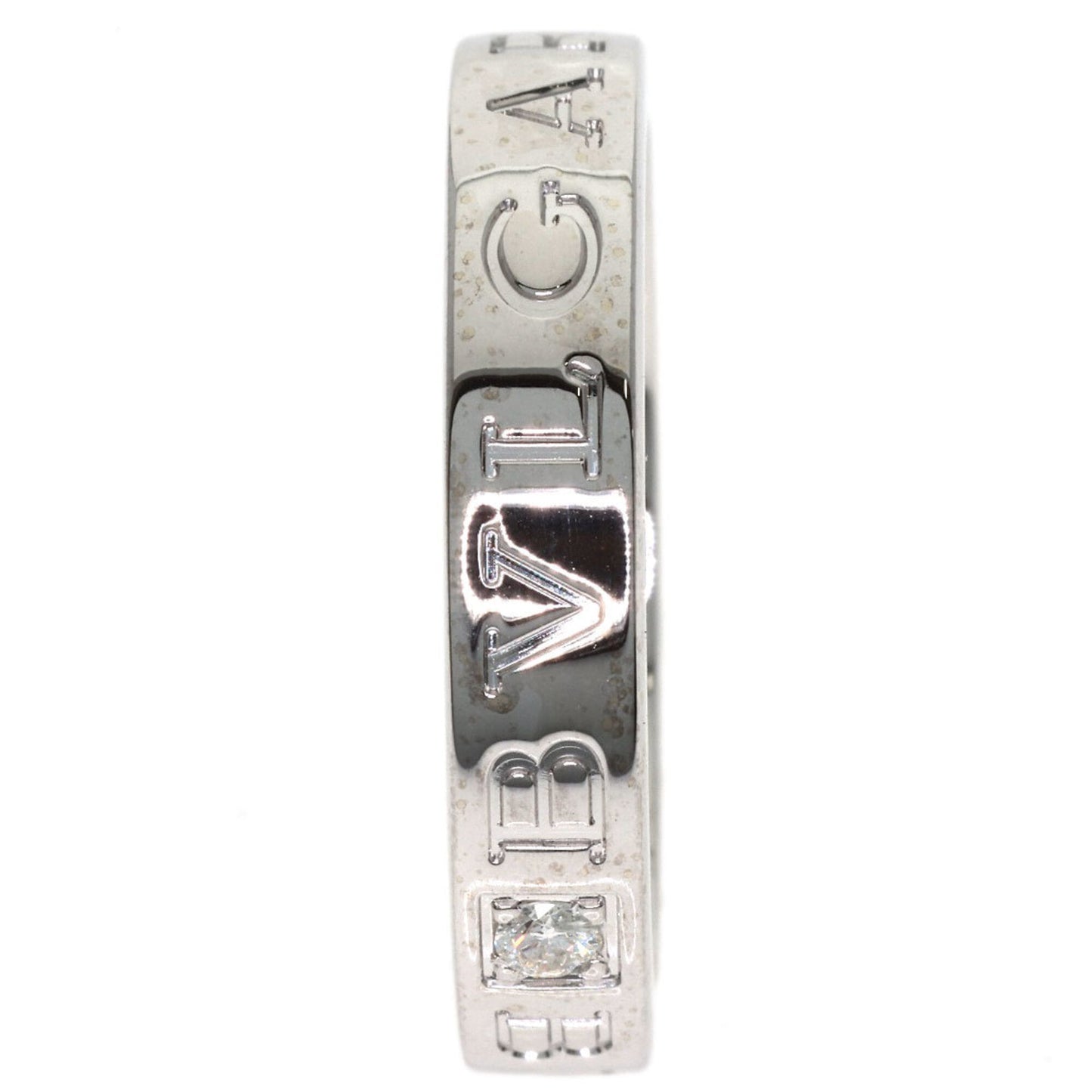 Double Ring 18K White Gold with Diamond