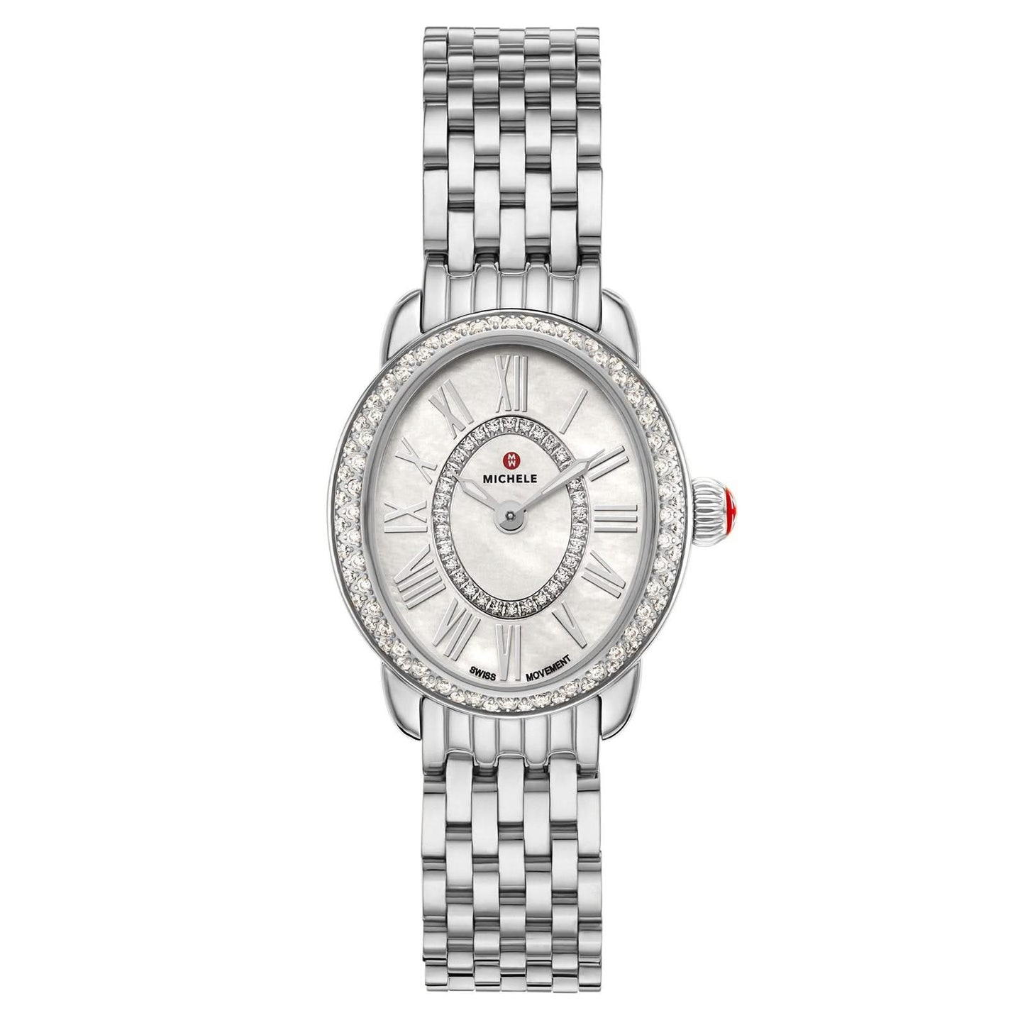 MICHELE Serein Oval Diamond 27mm Watch