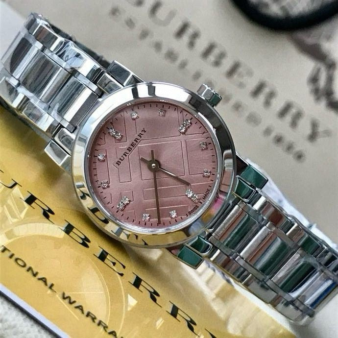 BUR Blush Check Dial Women's Bracelet Watch