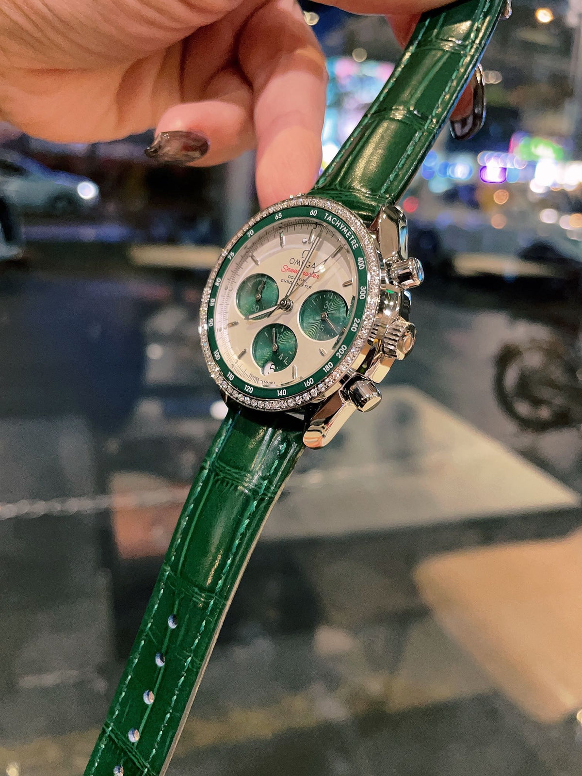 OM Embellished Multi-Dial Strap Watch