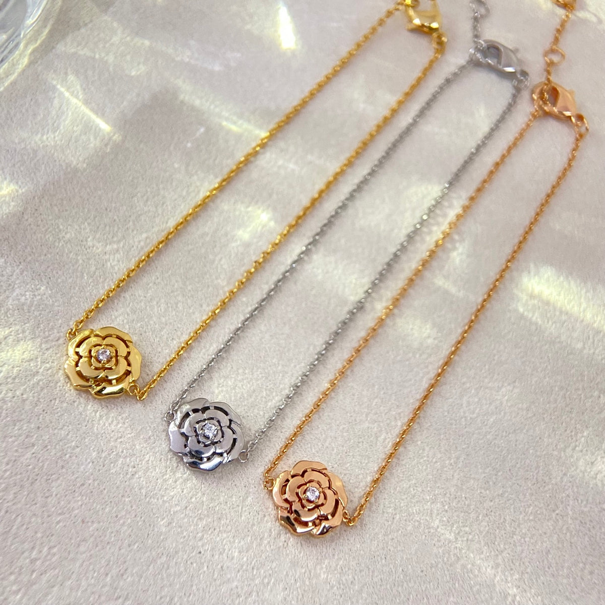 C Camellia Charm Bracelet
