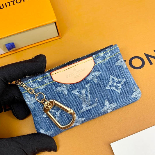 Lyxig Monogram myntpåse – Snygg och kompakt nyckelringsplånbok