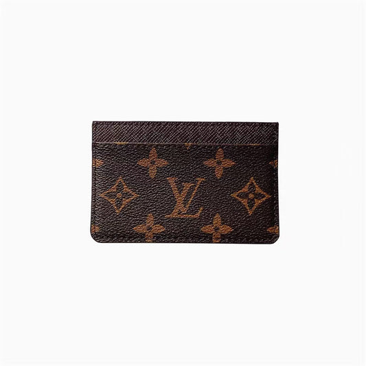 Tarjetero tipo billetera delgada LV clásica Luxury Edition