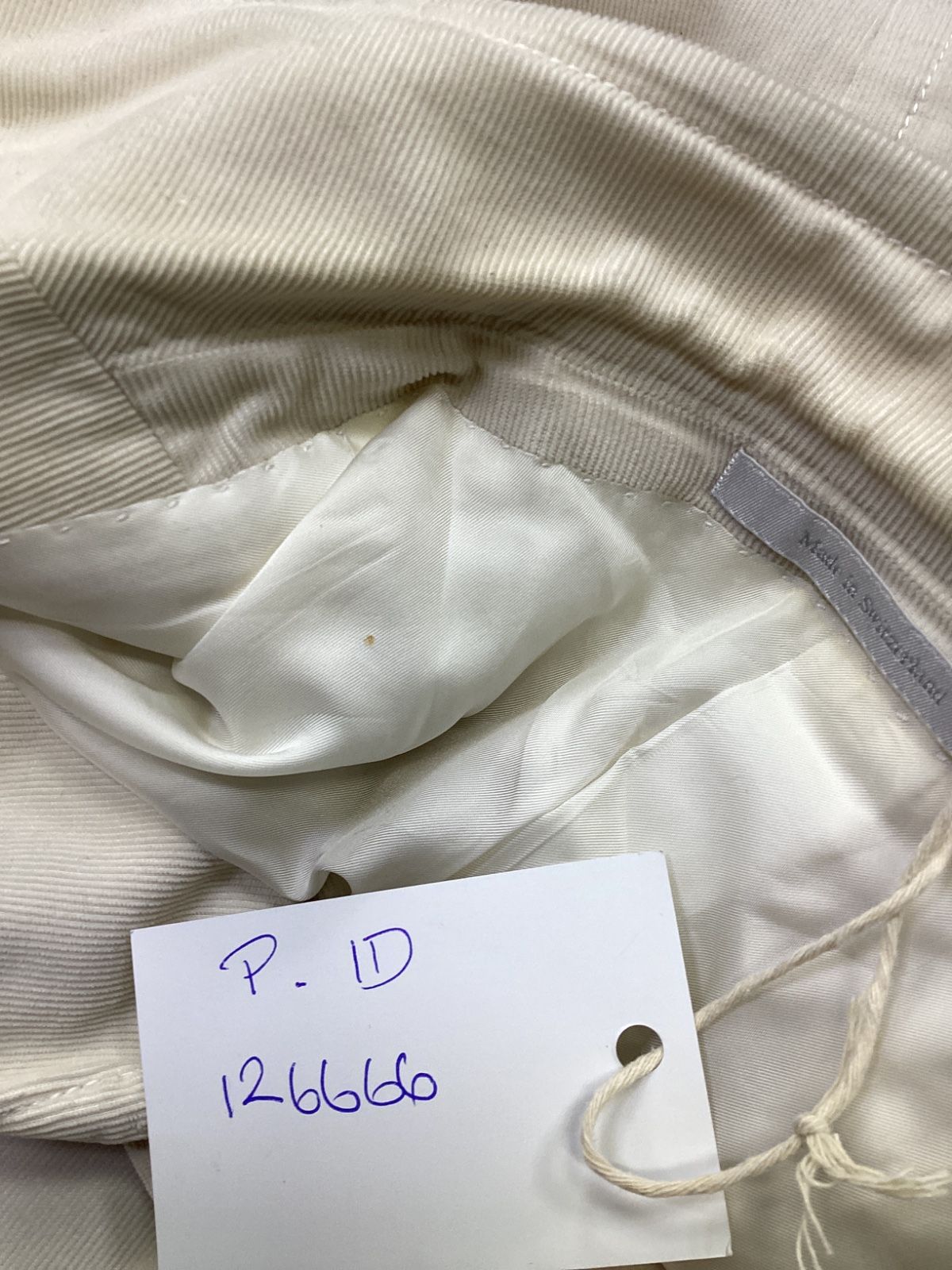 Men's Gucci Corduroy Blazer in Ivory Cotton