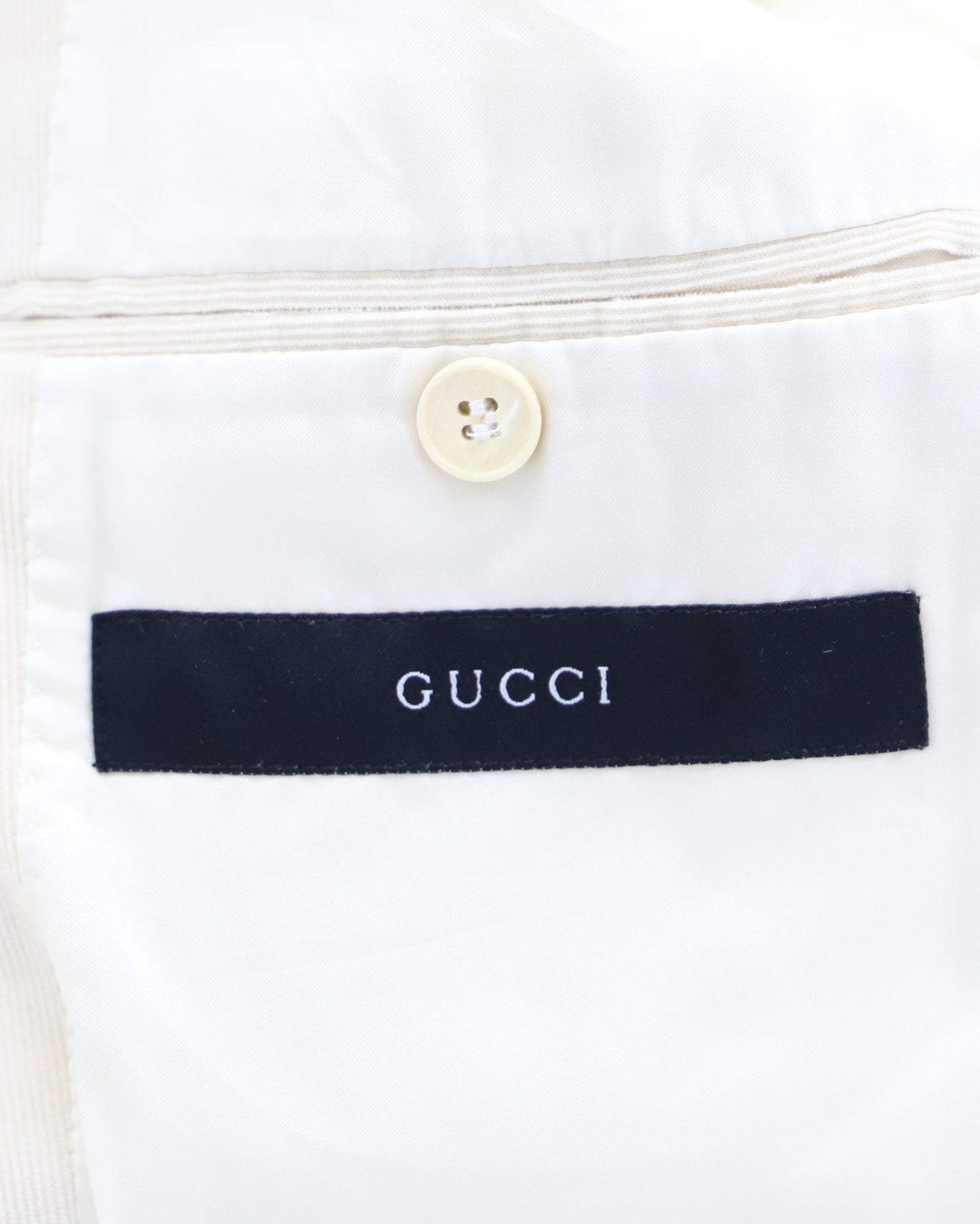 Men's Gucci Corduroy Blazer in Ivory Cotton