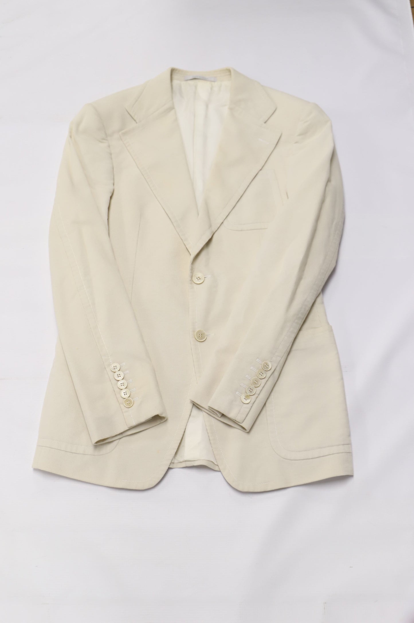 Men's Gucci Corduroy Blazer in Ivory Cotton