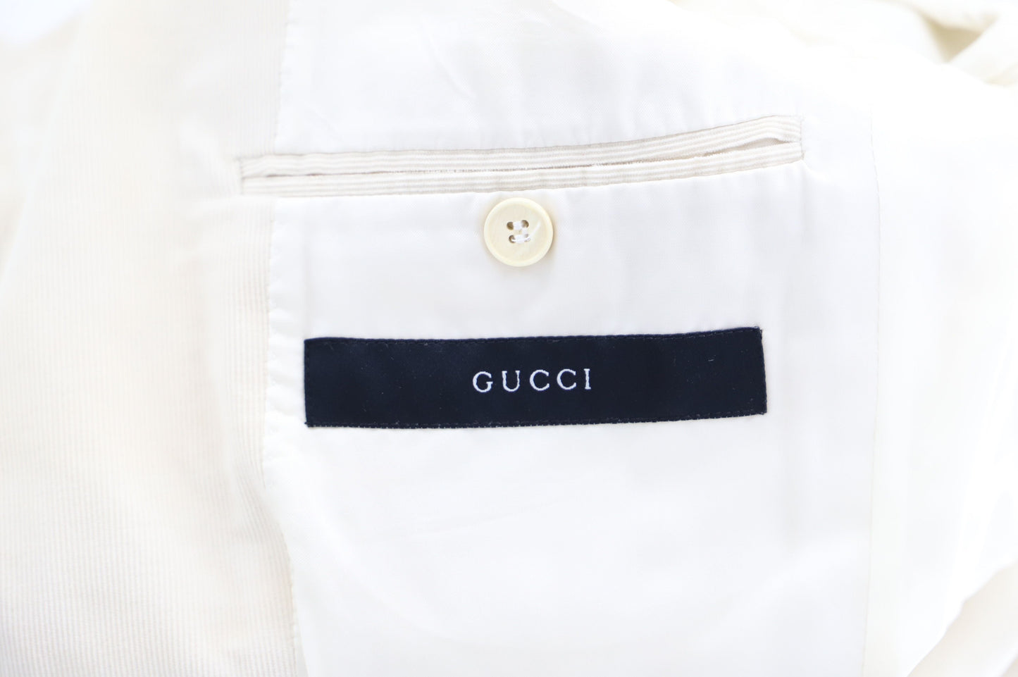 Men's Gucci Corduroy Blazer in Ivory Cotton