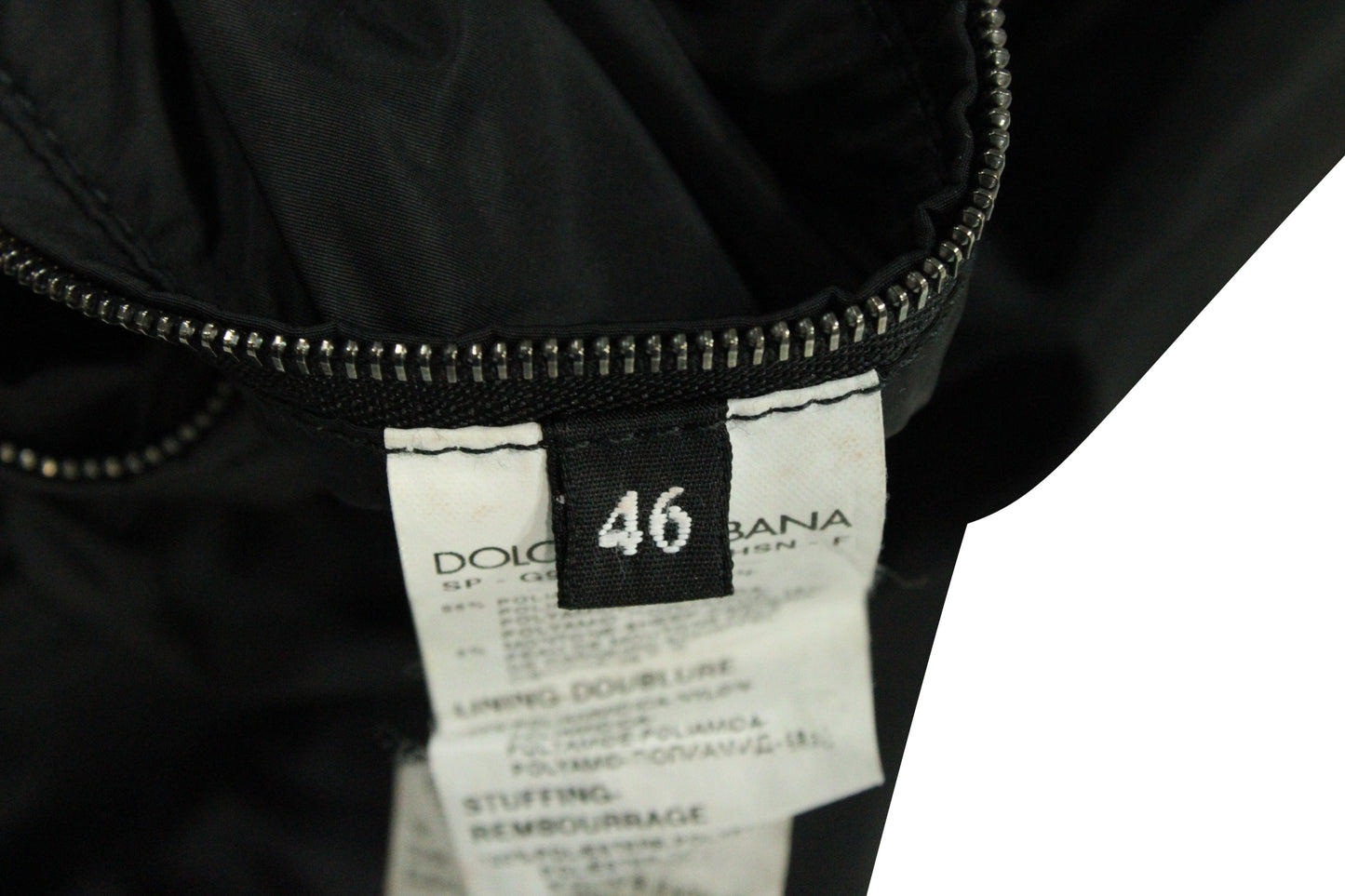 Men's Dolce & Gabbana Hooded Bomber Jacket in Black Polyamide