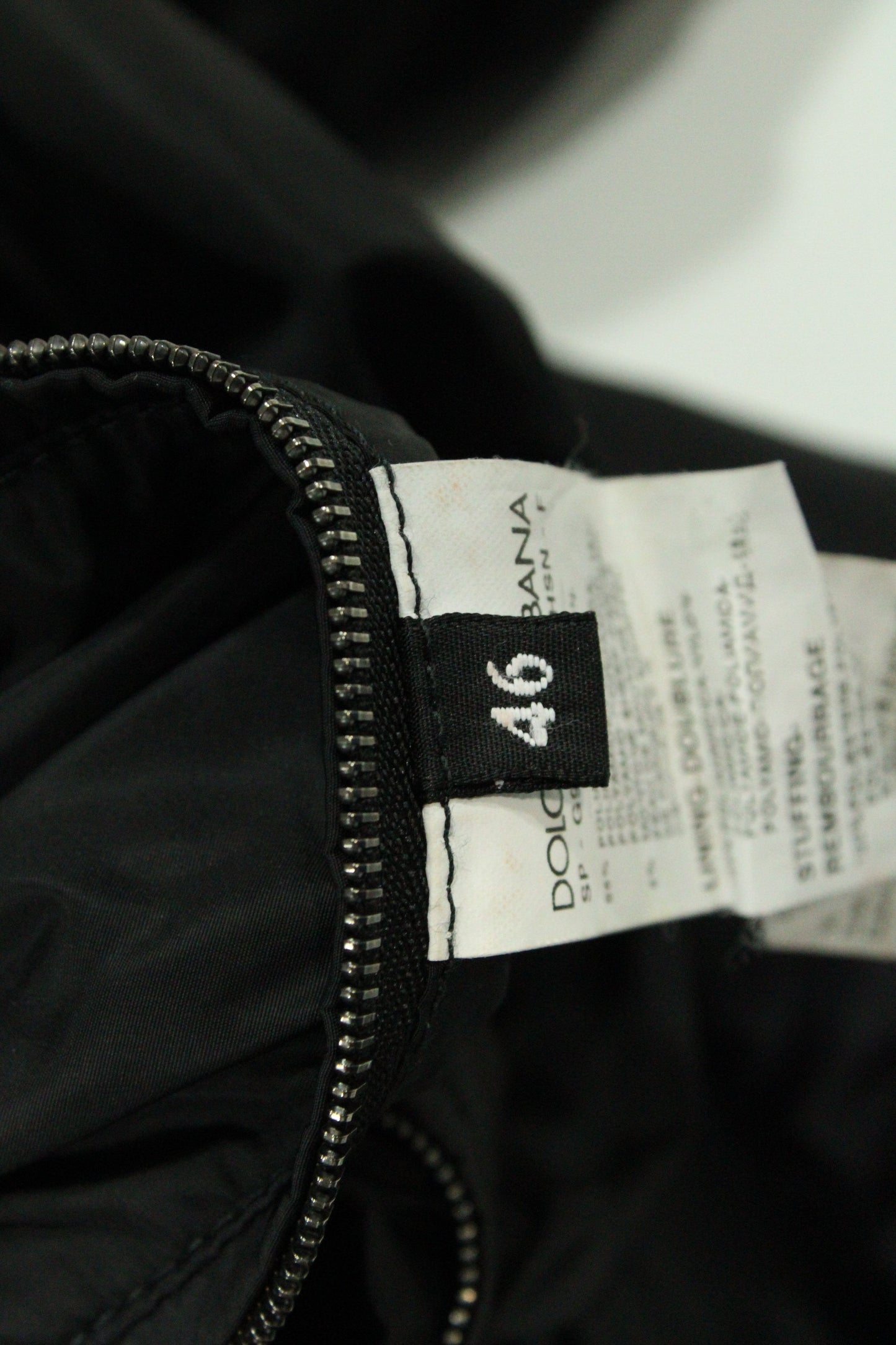 Men's Dolce & Gabbana Hooded Bomber Jacket in Black Polyamide