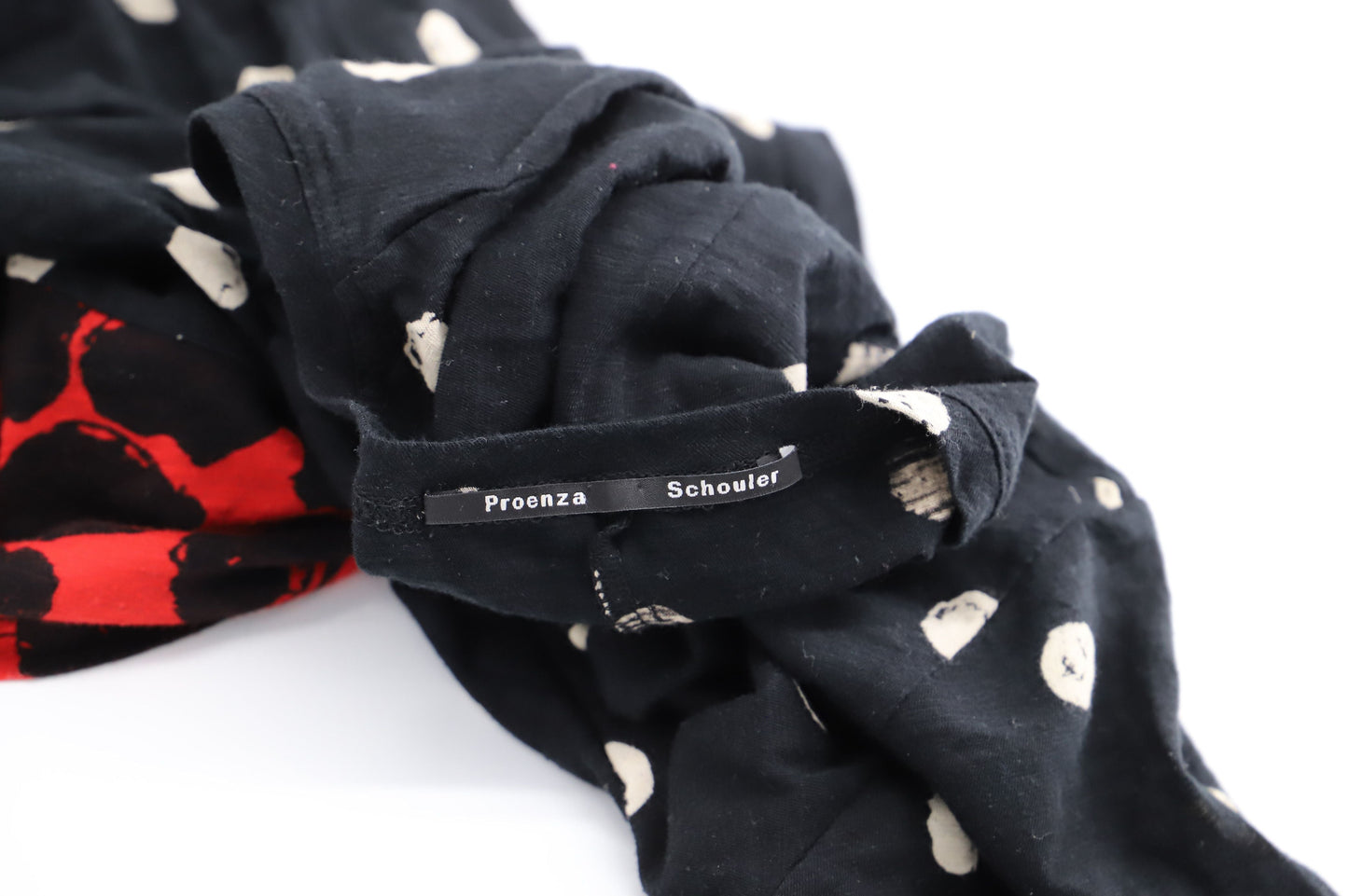 Women's Proenza Schouler Short-Sleeves Polka Dotted-Print T-Shirt in Multicolor Cotton