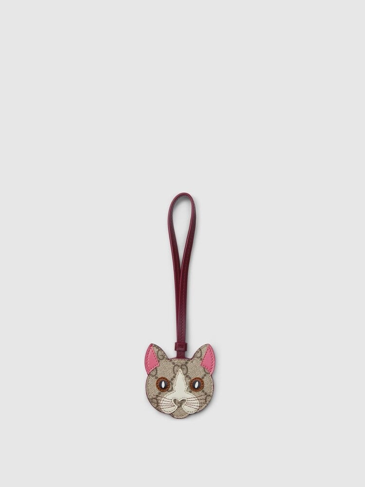 Monogram Cat & Dog Keychain Berlock