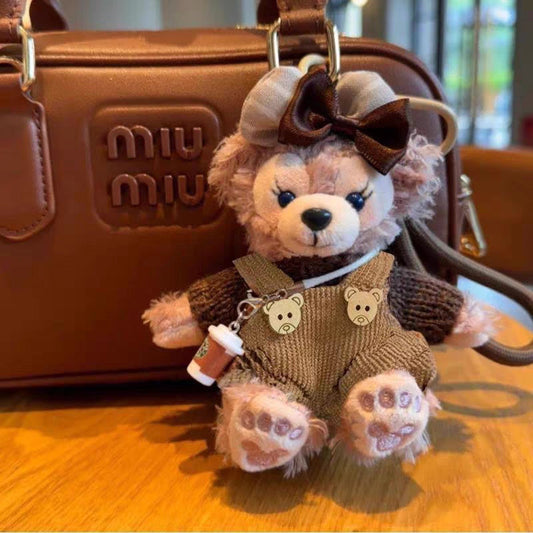 Llavero de felpa Sherry May de edición limitada - Charm de bolso de osito de peluche de lujo para bolsos de diseñador