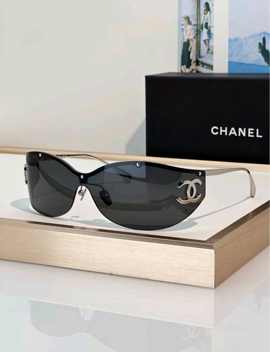 Nueva llegada, gafas de sol envolventes sin montura de alto lujo