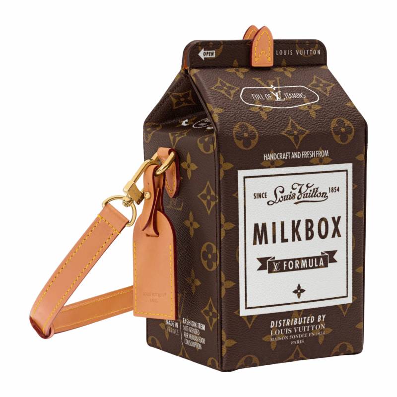 Bolso de moda estilo cartón de leche de edición limitada