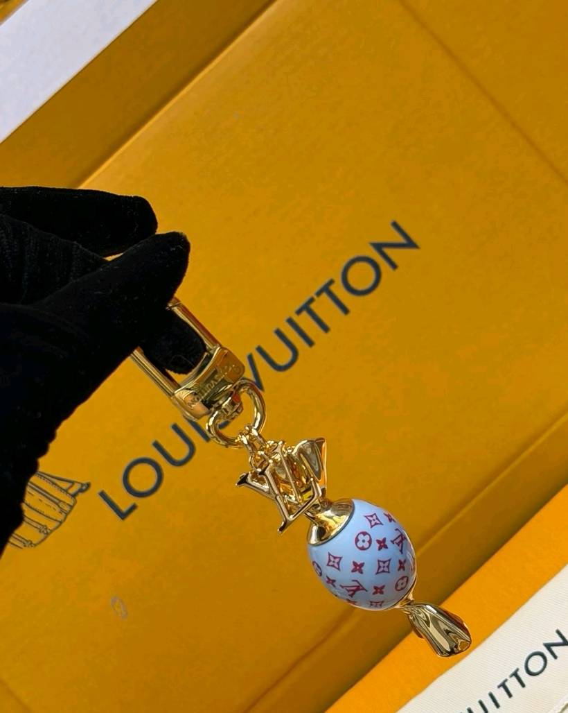 Lyxig Lollipop Monogram Bag Charm Nyckelring