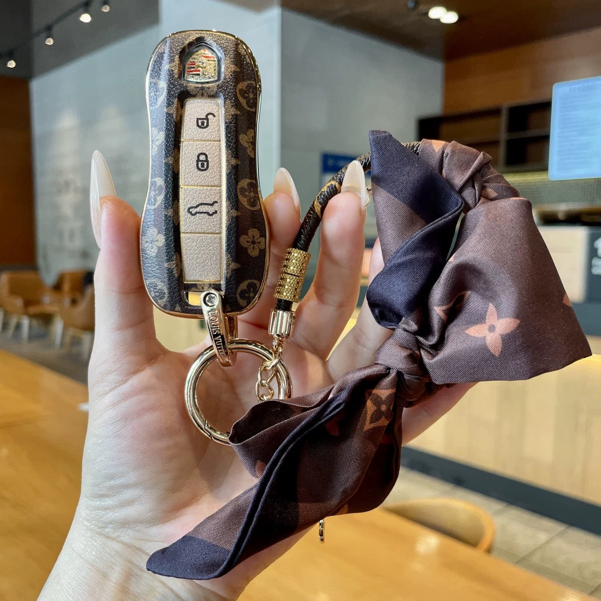 Luxury Car Keychain-Porsche