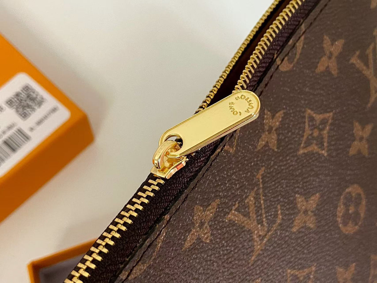 Neverfull Pochette Lona Monograma Grande
