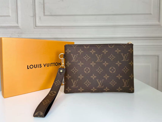 Neverfull Pochette Lona Monograma Grande