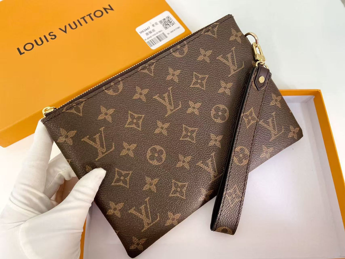 Neverfull Pochette Lona Monograma Grande