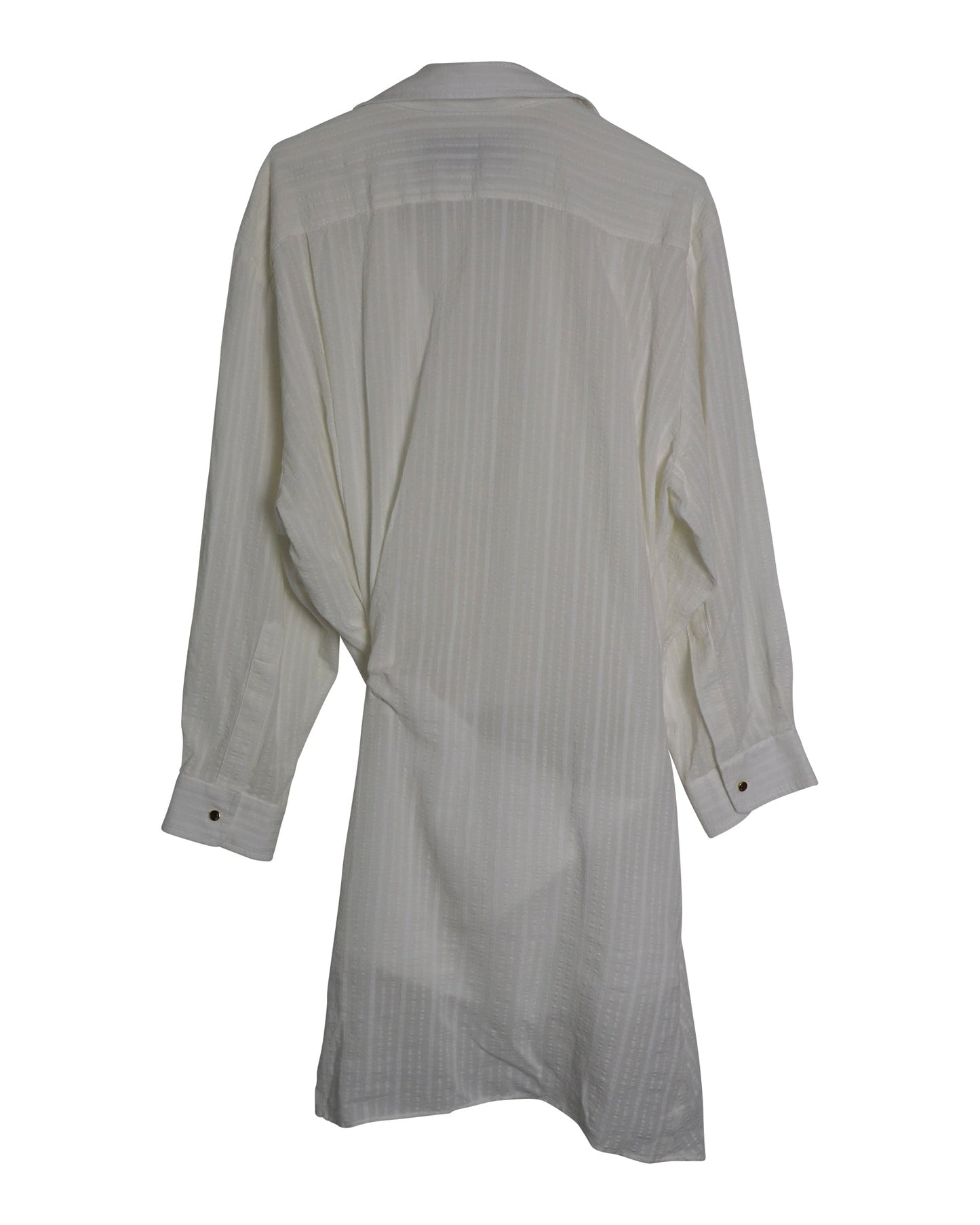 Women's Jacquemus  La Robe Bahia Dress in White Cotton Linen