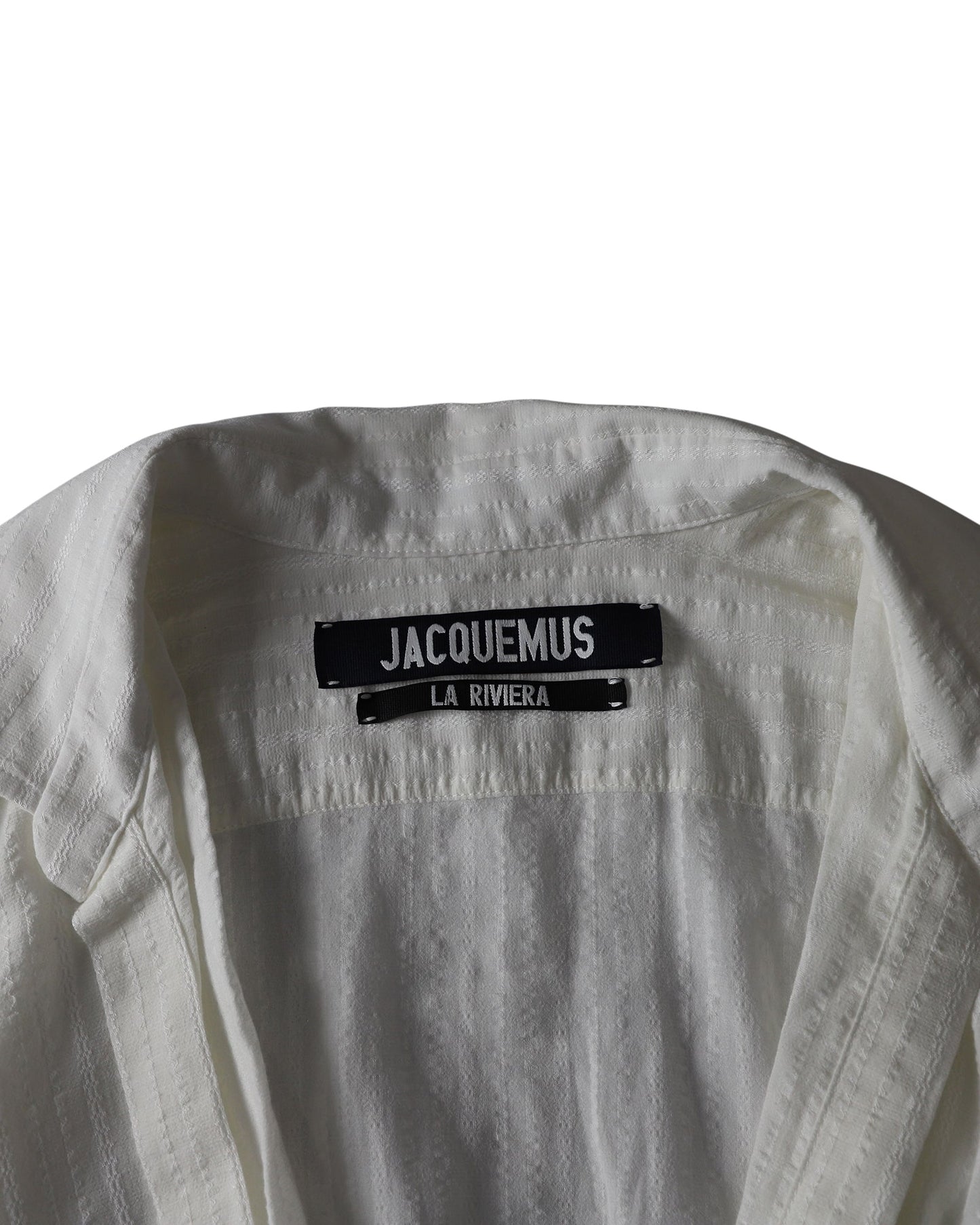 Women's Jacquemus  La Robe Bahia Dress in White Cotton Linen