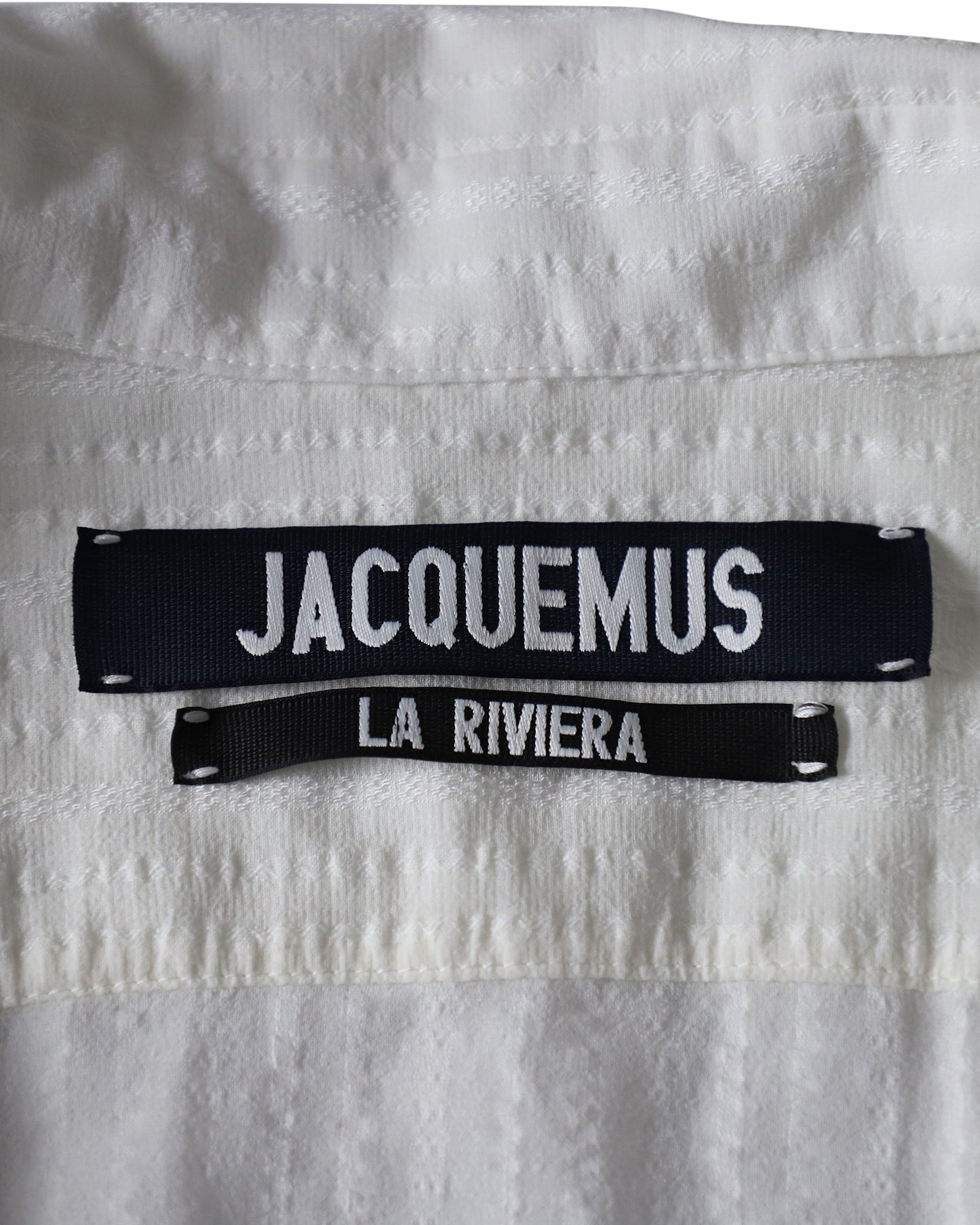 Women's Jacquemus  La Robe Bahia Dress in White Cotton Linen