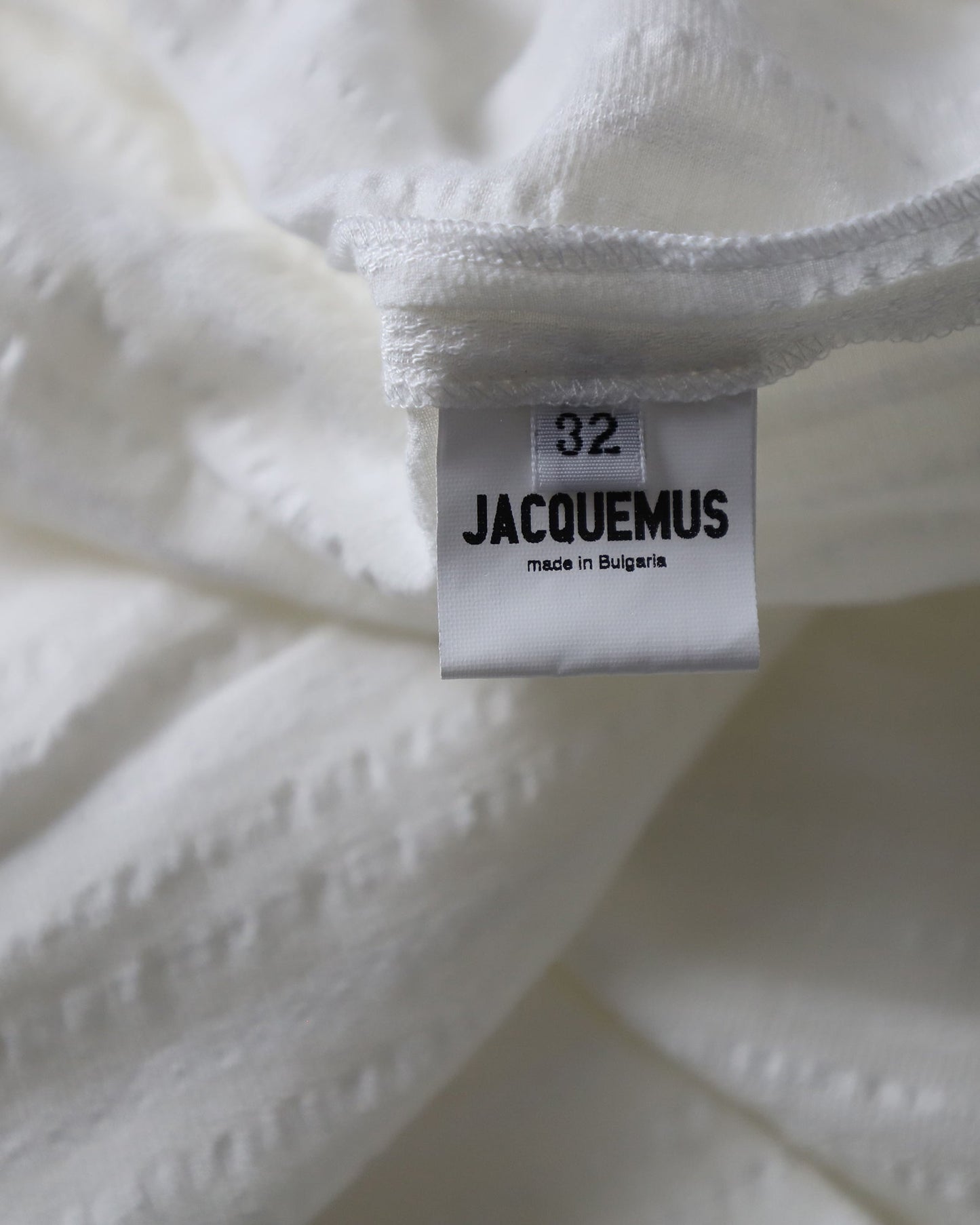 Women's Jacquemus  La Robe Bahia Dress in White Cotton Linen