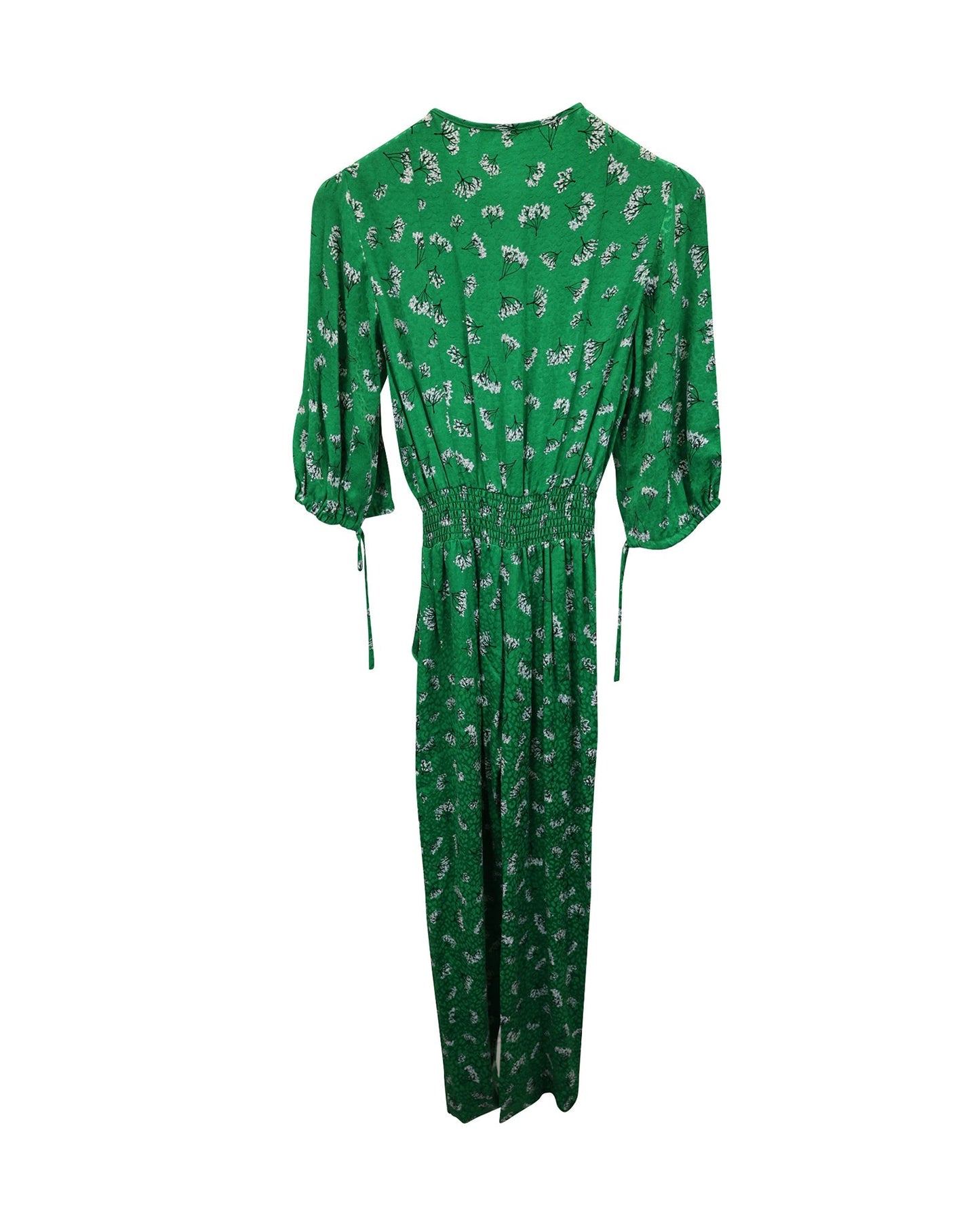 Women's Maje Printed Jumpsuit in Green Viscose