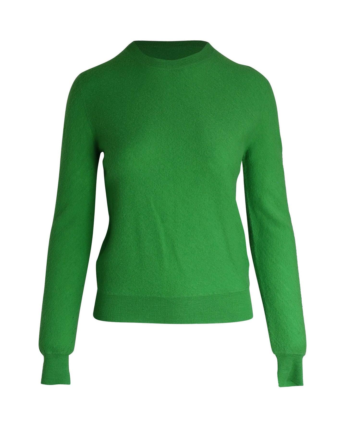 Women's Celine Crewneck Sweater in Green Wool