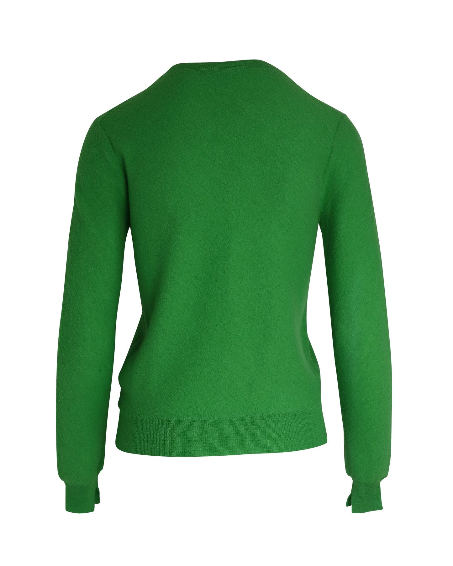 Women's Celine Crewneck Sweater in Green Wool