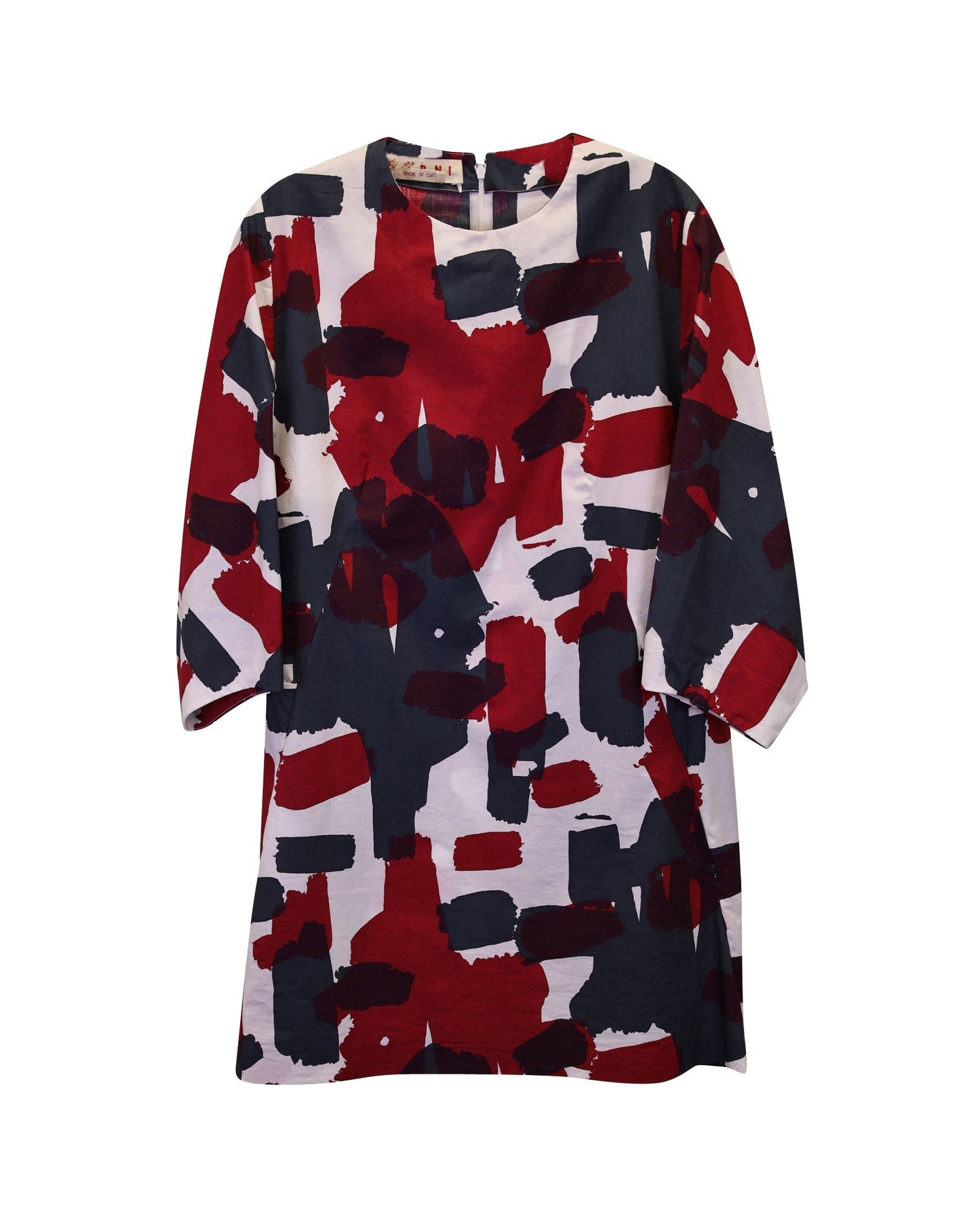 Women's Marni Abstract-Print Mini Dress in Multicolor Polyester