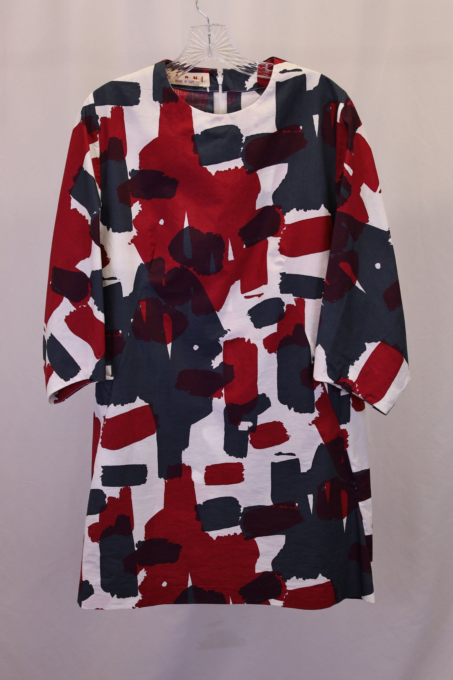 Women's Marni Abstract-Print Mini Dress in Multicolor Polyester